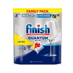   Finish Powerball Quantum All in 1 mosogatógép-kapszula, lemon (135 db)