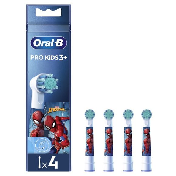 Oral-B Pro Kids fogkefefej Pókember Figurákkal (4 db)
