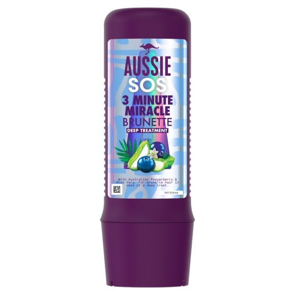Aussie SOS 3 Minute Miracle Brunette Hair Vegán Mélypakolás (225 ml)