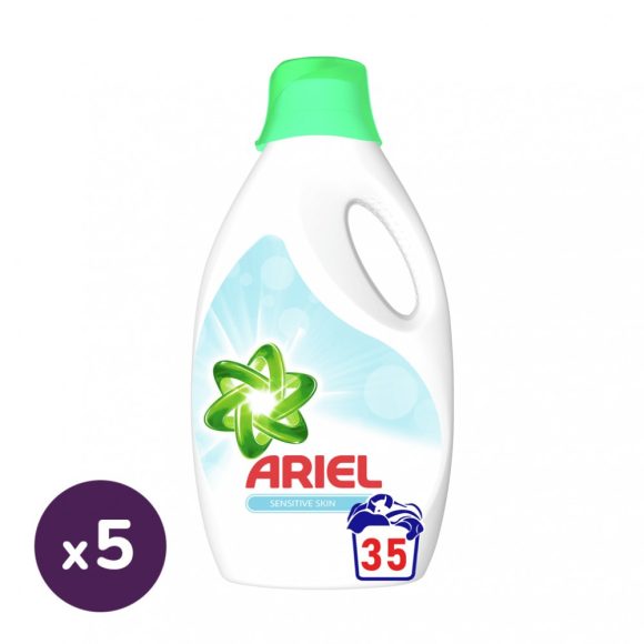 Ariel Sensitive folyékony mosógél 5x1,9 liter (175 mosás)