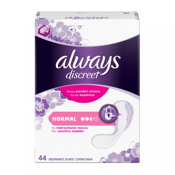 Always Discreet Liners Normal inkontinencia tisztasági betét (44 db)