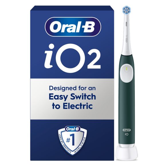 Oral-B iO2 Elektromos fogkefe, Erdőzöld (1 db)