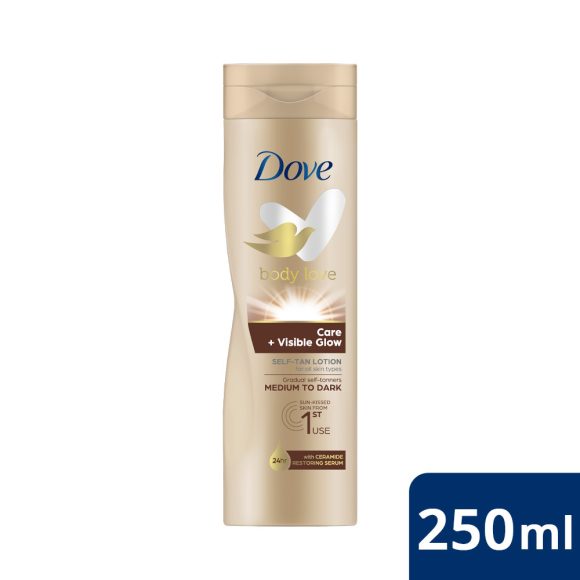 Dove Body Love Care önbarnító testápoló sötét (250 ml)