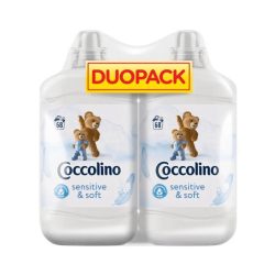   Coccolino Sensitive öblítőkoncentrátum  duopack 2x1700 ml (136 mosás)