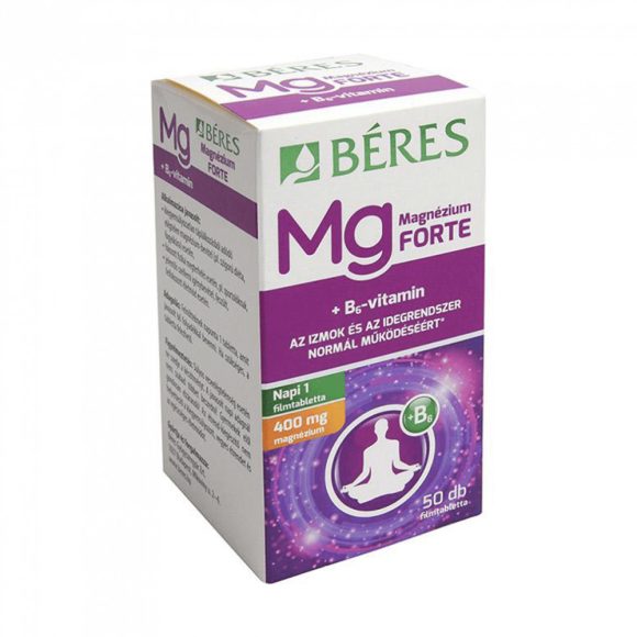 Béres Magnézium forte+B6 vitamin tabletta (50 db)