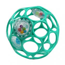 Oball csörgős játék 10 cm - türkizkék (0 hó+)