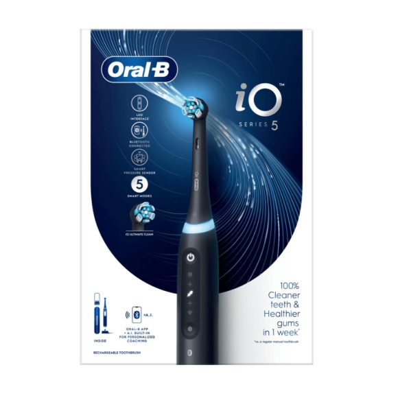 Oral-B iO 5 Elektromos fogkefe fekete