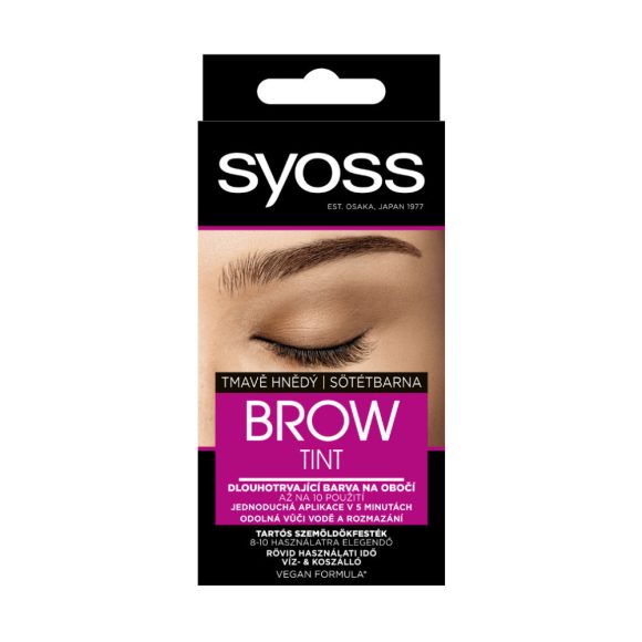 Syoss Brow Tint szemöldökfesték - sötétbarna (1 db)
