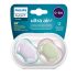 Philips Avent SCF085/24 Játszócumi Ultra air neutral 0-6hó lányos 2db (lila-zöld)
