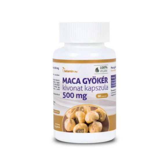 Netamin Maca 500 mg étrend-kiegészítő kapszula (60 db)