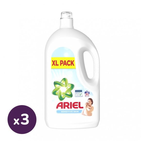 Ariel Sensitive folyékony mosógél 3x3,9 liter (213 mosás)