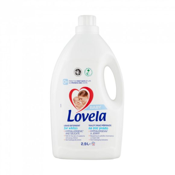Lovela Baby hipoallergén folyékony mosószer fehér ruhákhoz 2,9 liter (32 mosás)