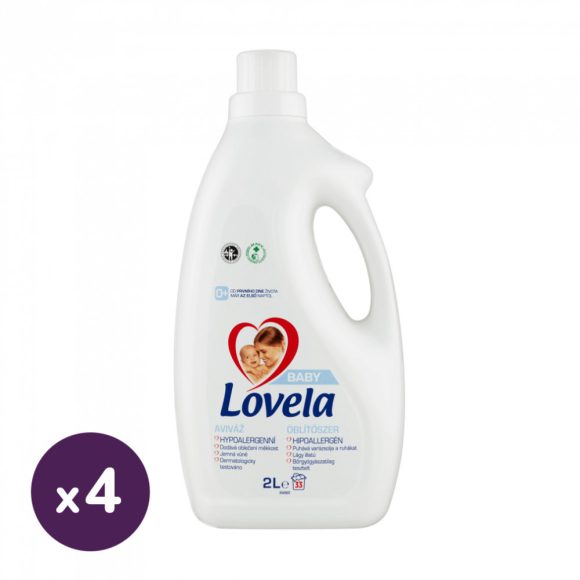 Lovela Baby hipoallergén öblítő 4x2 liter (132 mosás)