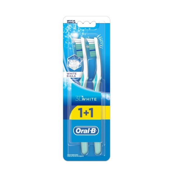 Oral-B 3d white white medium fogkefe (2 db)