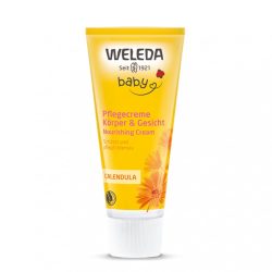   Weleda Bio körömvirágos natúr babakrém arcra, testre (75 ml)
