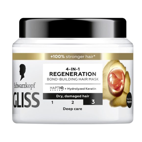 Gliss HaptiQ + Liquid Regeneráló hajmaszk (400 ml)