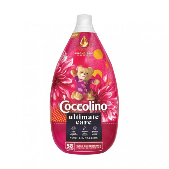 Coccolino Ultimate Care Fuchsia Passion ultrakoncentrált öblítő 870 ml (58 mosás)