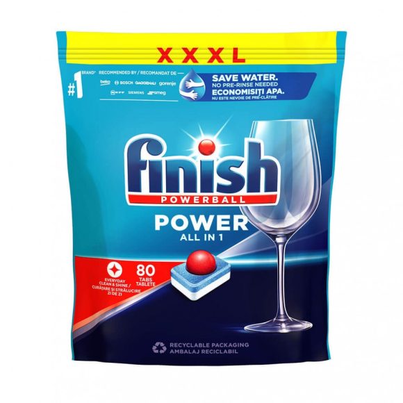 Finish Power All in 1 mosogatógép-tabletta (80 db)