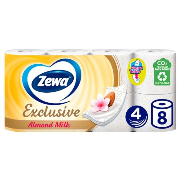 Zewa Exclusive Almond Milk toalettpapír 4 rétegű (8 tekercs)