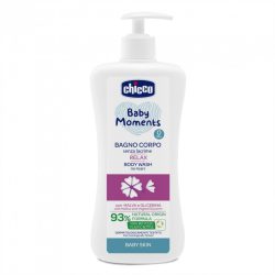   Chicco Könnymentes fürdető újszülött kortól mályvakivonattal, 93%-ban természetes összetevőkkel (500 ml)