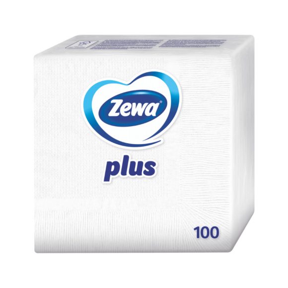 Zewa Plus 1 rétegű szalvéta, fehér (100 db)