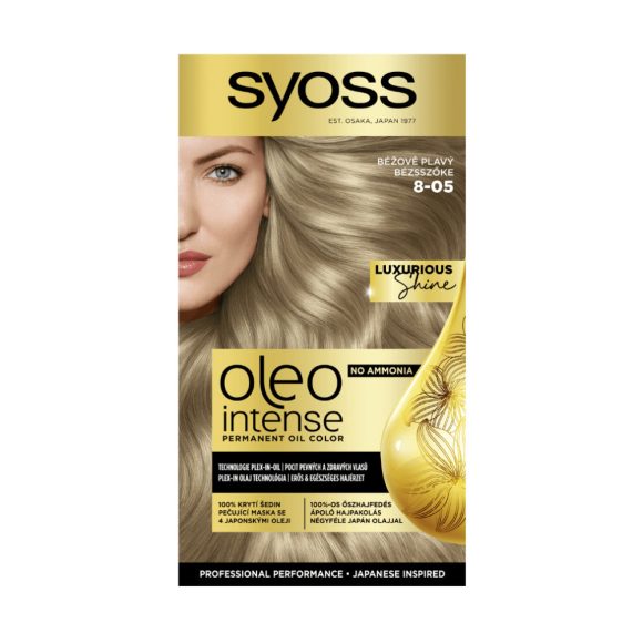 Syoss Color Oleo intenzív olaj hajfesték 8-05 bézsszőke (1 db)