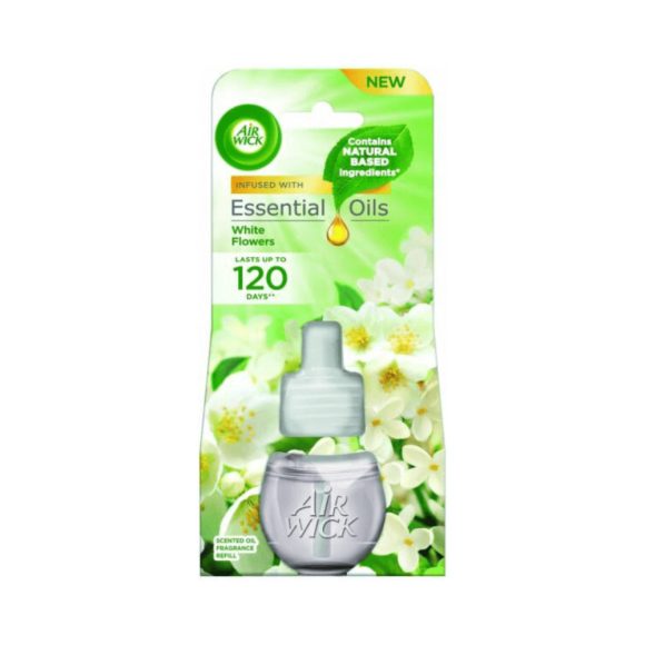 Air Wick elektromos légfrissítő utántöltő, Fehér Frézia Virág illat (19 ml)