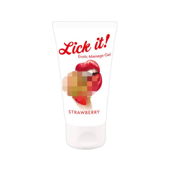 Lick it! 2in1 ehető síkosító eper (50 ml)