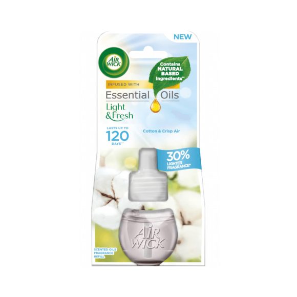 Air Wick elektromos légfrissítő utántöltő, Friss pamut illat (19 ml)