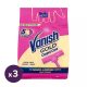 Vanish Gold Carpet Care szőnyegtisztító por (3x650 g)