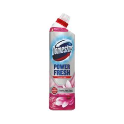  Domestos Power Fresh WC tisztító gél, vízkő lerakódás ellen, Floral Fresh, Intenzív illattal (700 ml)