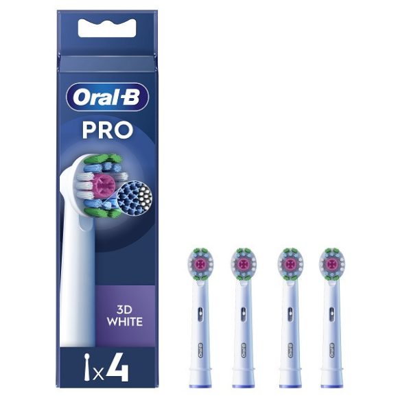 Oral-B Pro 3D White fogkefefej (4 db)