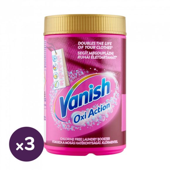 Vanish Oxi Action folteltávolító por (3x625 g)