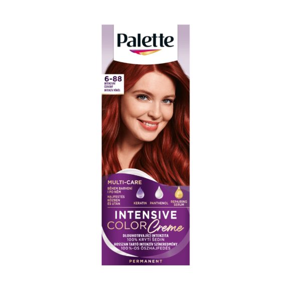 Palette ICC intenzív krémhajfesték RI5 (6-88) - intenzív vörös (50 ml)