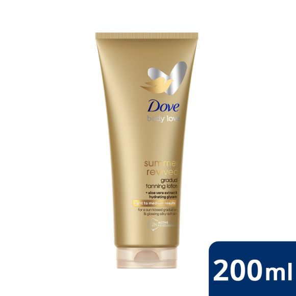 Dove DermaSpa Summer Revived önbarnító testápoló világos-normál bőrre (200 ml)