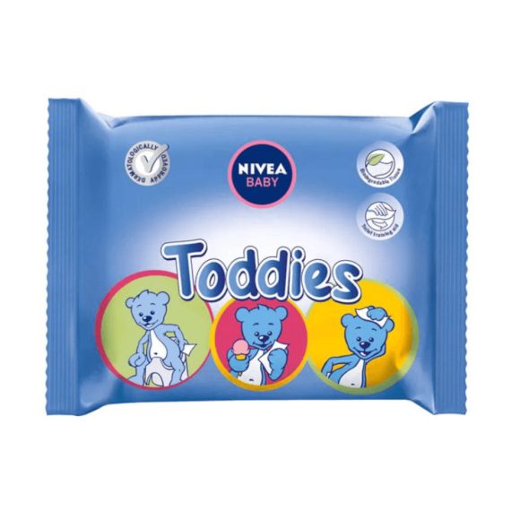 Nivea Baby Toddies nedves törlőkendő (60 db)