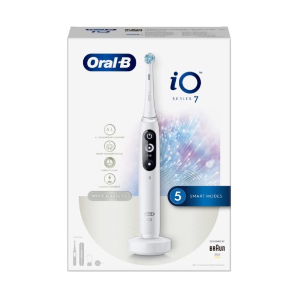 Oral-B iO Series 7 Alabástromfehér Elektromos fogkefe