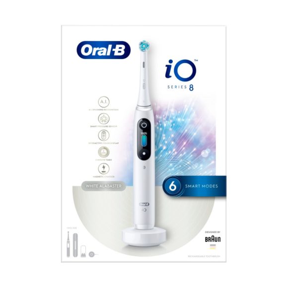 Oral-B iO Series 8 Alabástromfehér Elektromos Fogkefe