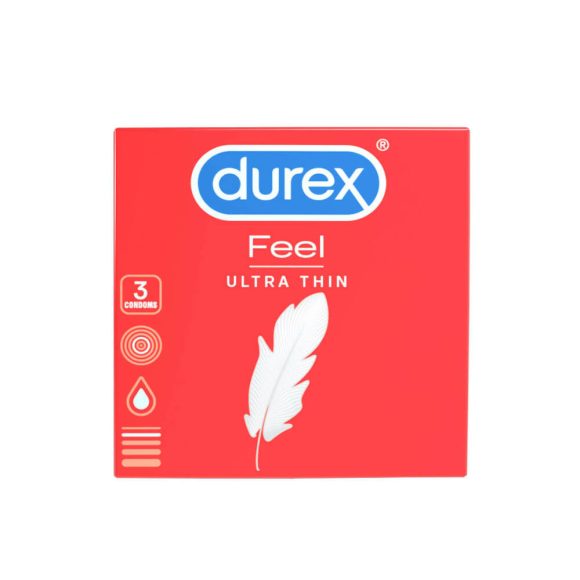 Durex Feel Ultra Thin ultra élethű óvszer (3 db)