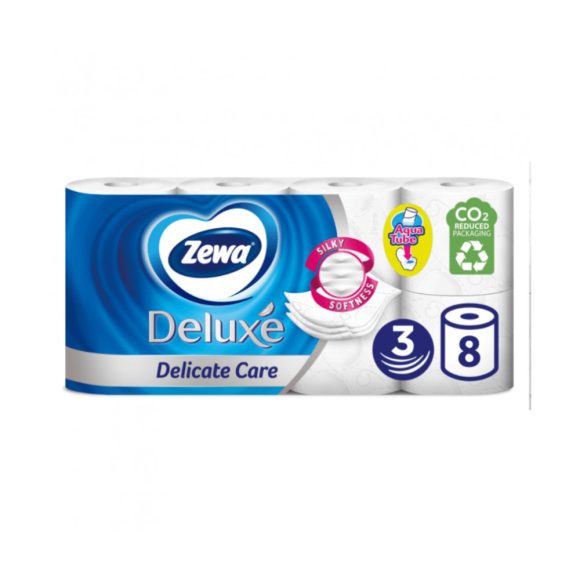 Zewa Deluxe Delicate Care 3 rétegű toalettpapír( 8 tekercs)