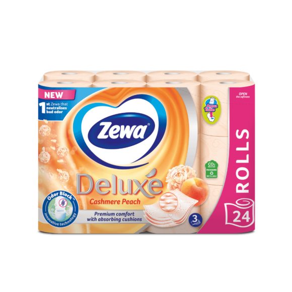 Zewa Deluxe Cashmere Peach 3 rétegű toalettpapír (24 tekercs)