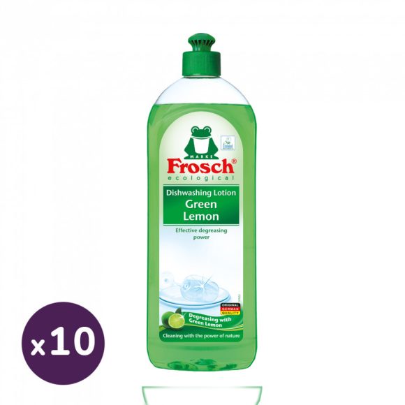 Frosch mosogatószer zöldcitrommal 10x750 ml