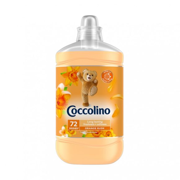 Coccolino Orange Rush öblítő 1800 ml (72 mosás)