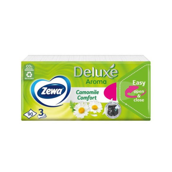 Zewa Deluxe Camomile Comfort 3 rétegű papírzsebkendő (90 db)