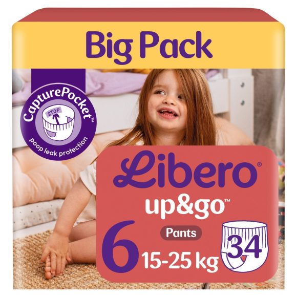 Libero Up&Go 6 bugyipelenka, 15-25 kg, 34 db