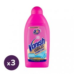   Vanish Gold Carpet Care gépi szőnyeg- és kárpittisztító sampon (3x500 ml)
