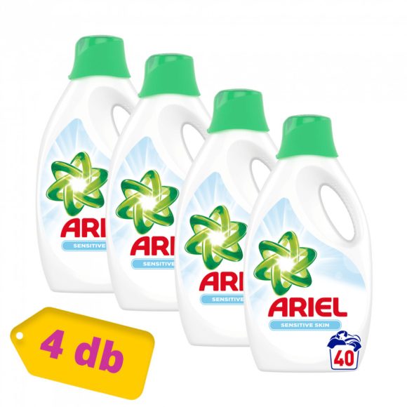 Ariel Sensitive folyékony mosógél 4x2,2 liter (160 mosás)