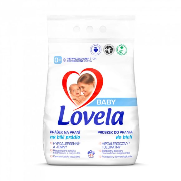 Lovela Baby hipoallergén mosópor fehér ruhákhoz 4,1 kg (41 mosás)