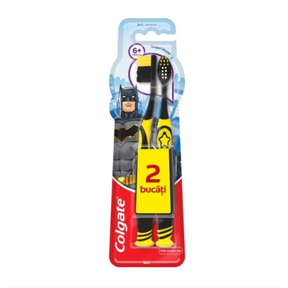 Colgate Duo gyerek Batman fogkefe, 6+ éves kortól