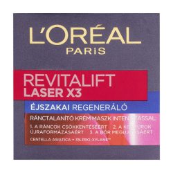   L'Oréal Paris Revitalift Laser hármas hatású öregedésgátló éjszakai krém (50 ml)